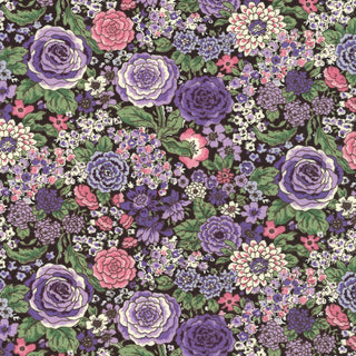 Buy purple Cotton Fabric - Flower Pattern