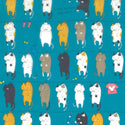 Cotton Fabric - Cat Laundry Pattern