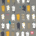 Cotton Fabric - Cat Laundry Pattern