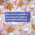 Kitty, Cotton 100% FUROSIKI fabric, 110cm x 110cm